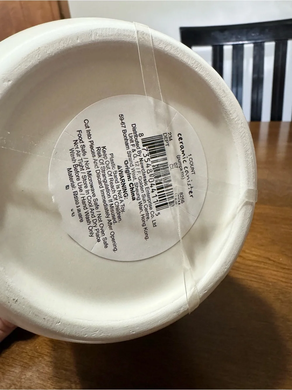 New Target Bullseye playground Pumpkin Ceramic Canister